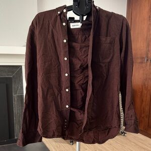 Taylor Stitch Dark Brown Shirt